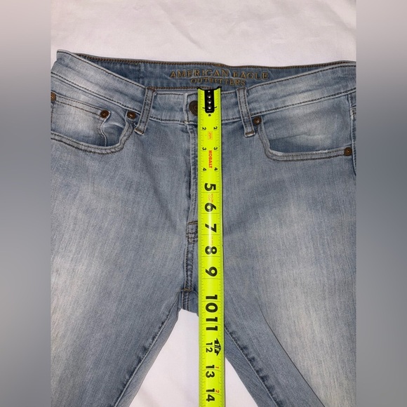 American Eagle Men’s Size 31/30 Light Wash 360 Extreme Flex Slim Straight Jeans - Picture 5 of 8